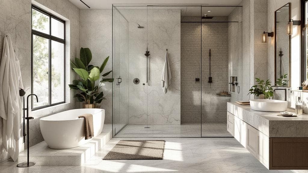 Renovated luxury bathroom