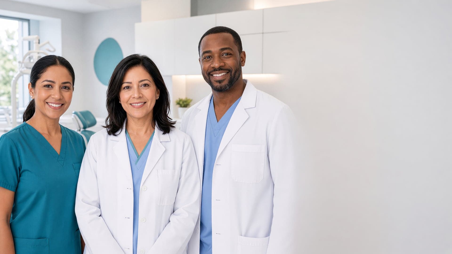 The Canyon Lake Family Dentistry team standing together in the office